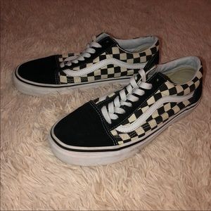 Low Old School Checker Vans Women 8.5